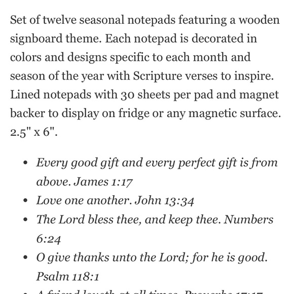 NWT 12 Seasonal Memo Pads Magnetic Back - Picture 11 of 11